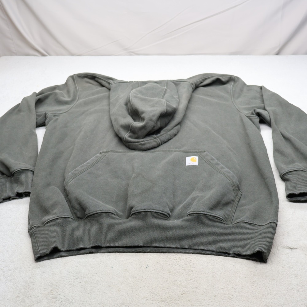 Carhartt Hoodie Mens XL Green Paxton Sweatshirt Heavy Rain Defender Loose Fit